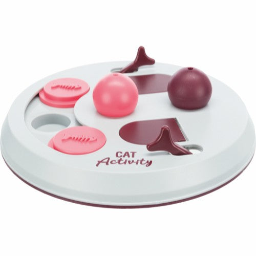 Cat Activity FlipBoard strategispil,ø23cm,berry/pink/lysegrå