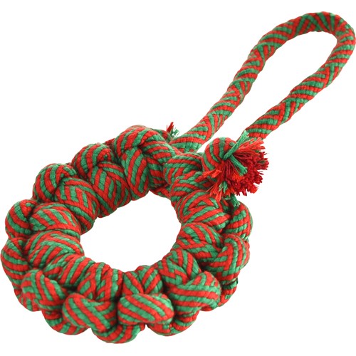 Companion X'mas rope wreath, 16x29cm