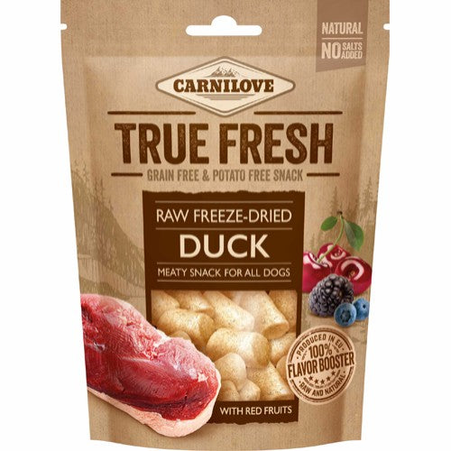 Carnilove TRUE FRESH Raw freeze-dried Duck w. red fruits 40g