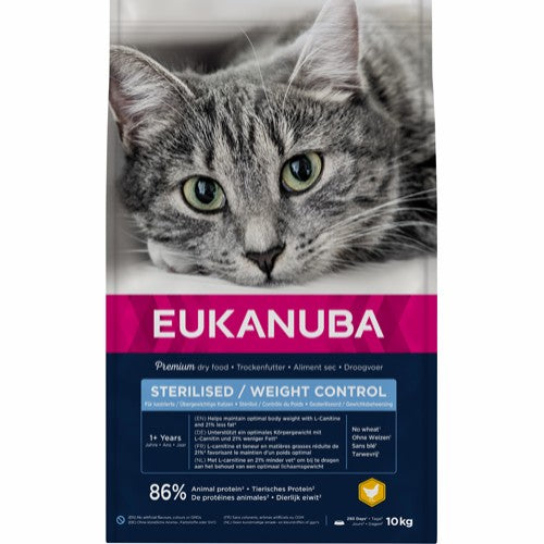 Eukanuba Cat Adult Sterilised/Weight Control 1+ 10kg