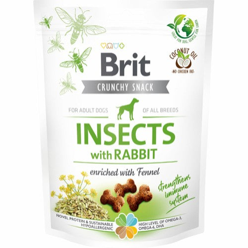 Brit Care Crunchy Cracker Insects w.Rabbit w.Fennel 200 g