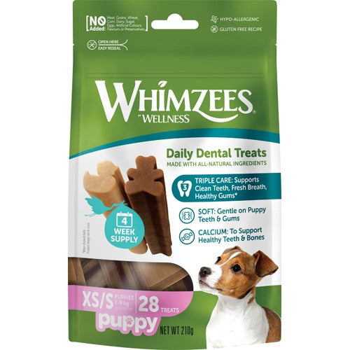 Whimzees Puppy XS/S, 28 stk, 210 g MP