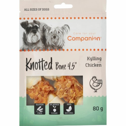 Companion Knotted Chicken Chewing bone 4,5", 80g/bag