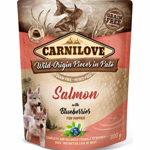 Carnilove Pouch Pate Salmon with Blackberries f/puppies 300g