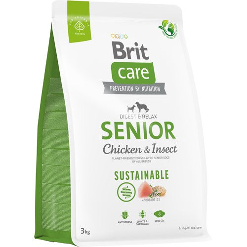 Brit Care Dog Sustainable Senior, Chicken, 3 kg