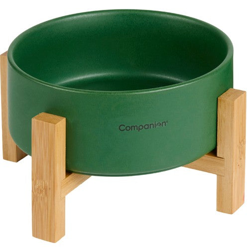 Companion ceramic bowl with stand- Nordic Green 0,8L