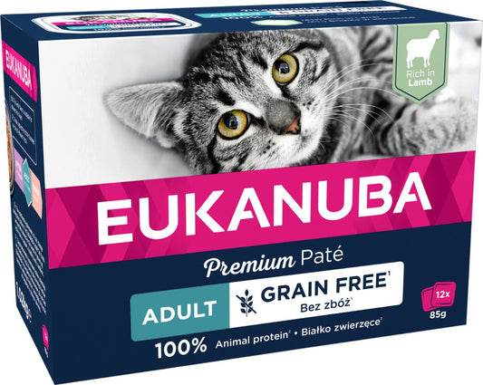 Eukanuba Cat Adult Lamb Pate 12x85g