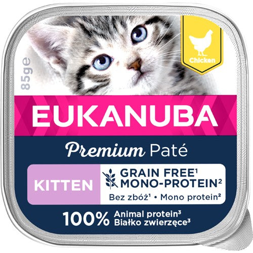 Eukanuba Cat Kitten Chicken Pate Mono 85g