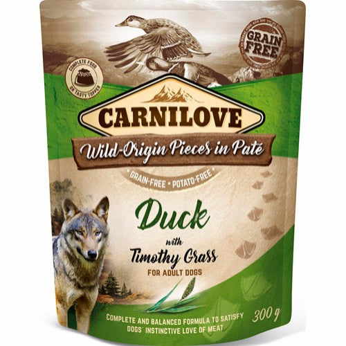 Carnilove Pouch Pate Duck with Timothy Grass 300 g