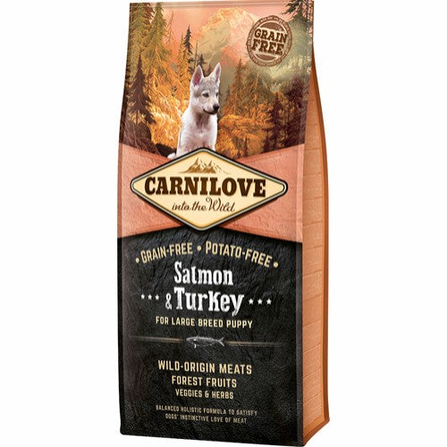 Carnilove Salmon & Turkey for Large Breed Puppy 12 kg