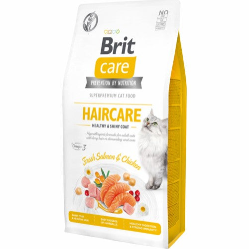 Brit Care Cat GF Haircare Healthy+Shiny Coat 7kg