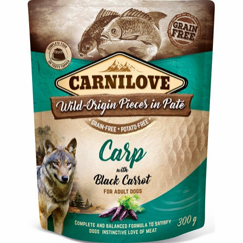 Carnilove Pouch Pate Carp with Black Carrot 300 g