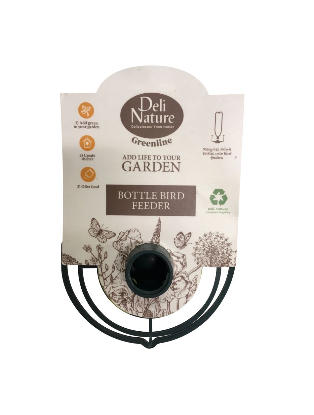 Gl Recycle Bottle Feeder-Vildtfugle Tilbehør-Deli Nature-PetPal