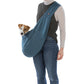 Blød bæretaske, 22x20x60 cm, blå/lysegrå