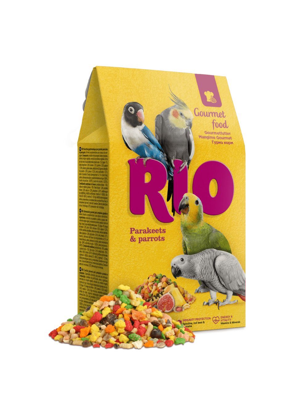 Rio Gourmet Parakit/Papegøje, 250G-Papegøjefoder-RIO-PetPal