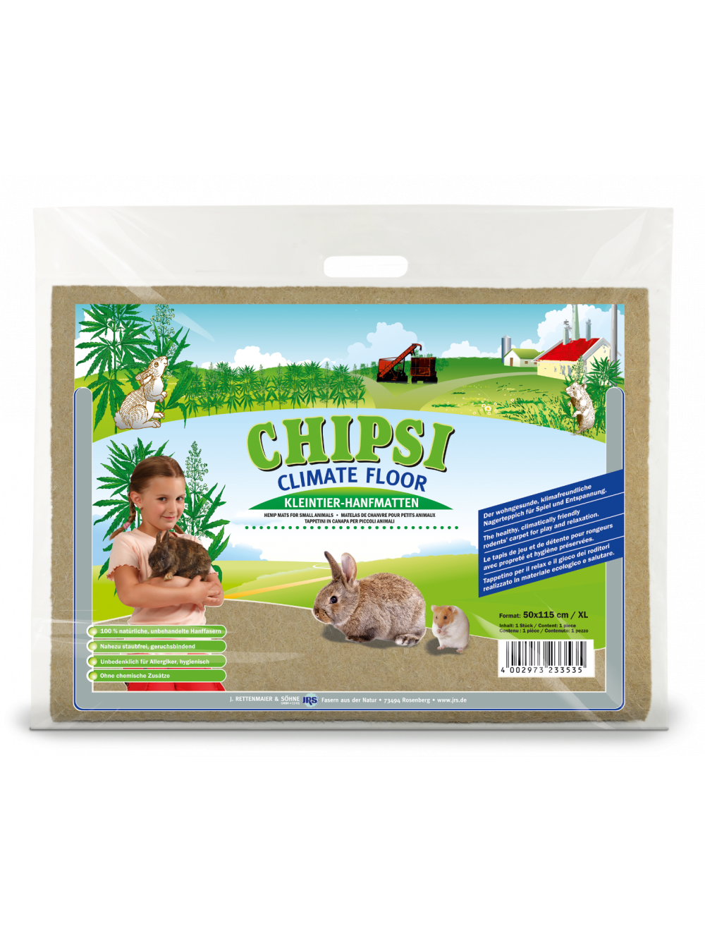 Chipsi Climate Hampmåtte Xl-Hampstrøelse-Chipsi-PetPal
