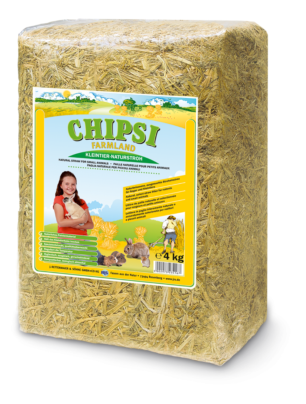 Chipsi Farmland Halm 4Kg-Halm-Chipsi-PetPal