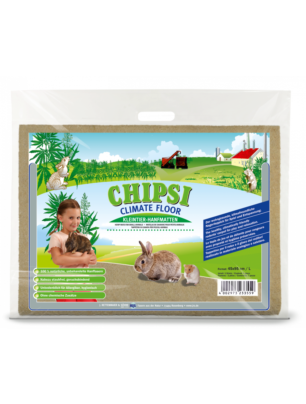 Chipsi Climate Hampmåtte L-Hampstrøelse-Chipsi-PetPal