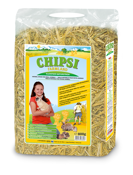 Chipsi Farmland Compact Halm 800Gr-Halm-Chipsi-PetPal