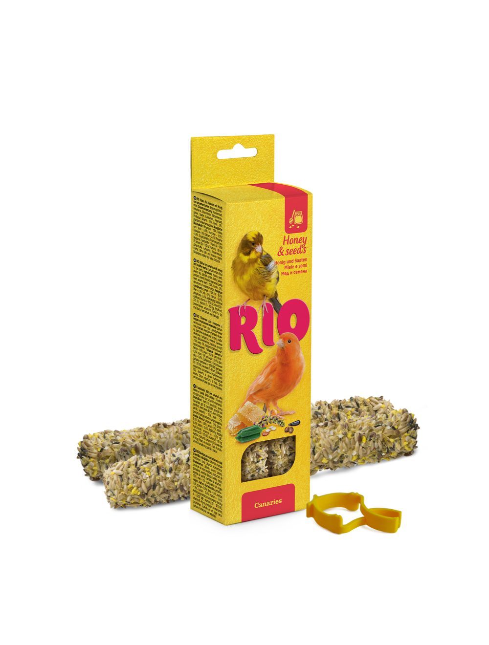 Rio Sticks M. Honning+Frø, 2X40G-Frøstang-RIO-PetPal